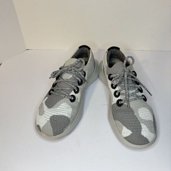 Allbirds Tree Dasher 2 Blizzard Camo Gray Knit Athletic Sneakers Shoes Womens - Picture 2 of 7